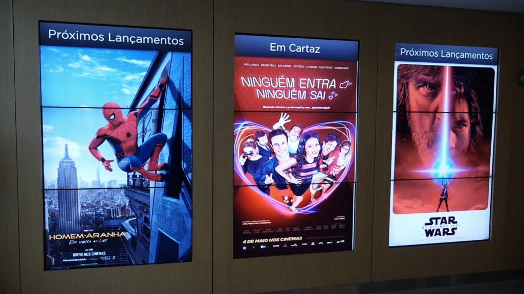 digital signage em cinemas